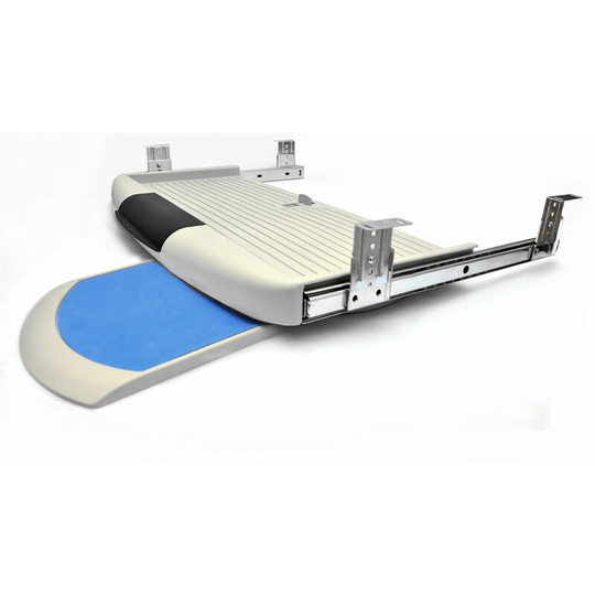 Computer Keyboard Tray With Mouse Pad - Colour Grey