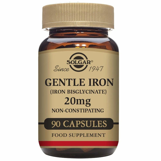 Solgar Gentle Iron 20 mg Vegetable Capsules - Pack of 90