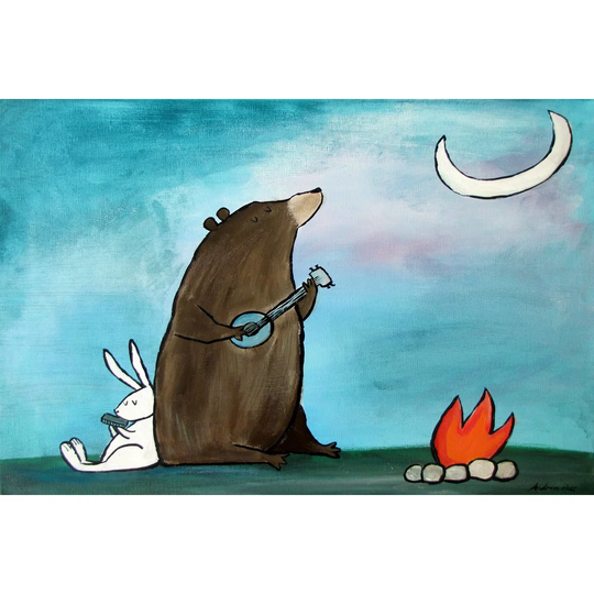 'Campfire Songs' by Andrea Doss Art Print Wrapped on Canvas