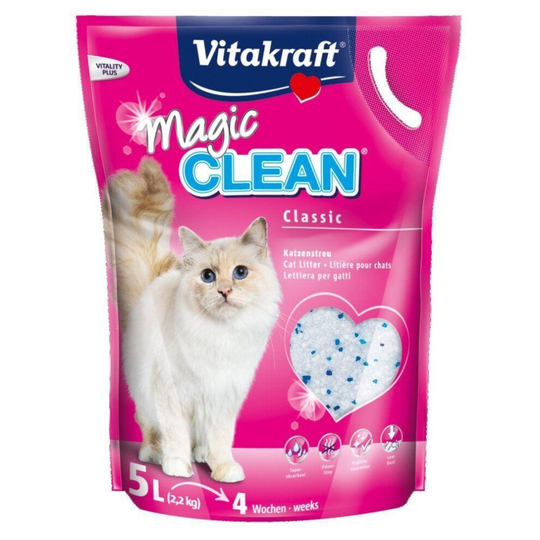 Vitakraft Magic Clean Cat Litter - Silicone 5ltr