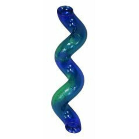 KONG Spiral Dog Treat Dispenser (L) (Blue) - Blue