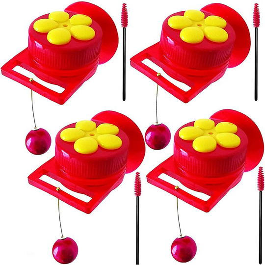 Betterlifegb - Handheld Hummingbird Feeders with Suction Cup, Multifunctional Mini Hummingbird Feeder with Perches for Outdoors, Kit Includes