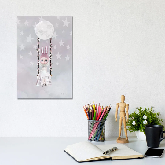 Miss Lily Rabbit Swings From The Moon