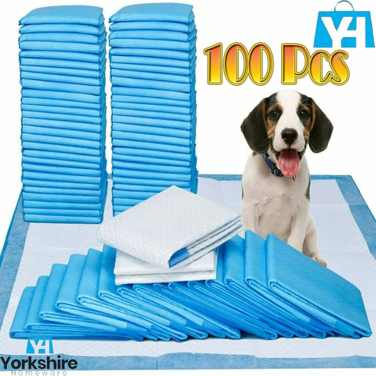 100 Pcs PUPPY PET TRAINING WEE PEE TOILET PADS PAD FLOOR MATS CAT DOG 90 X 60CM