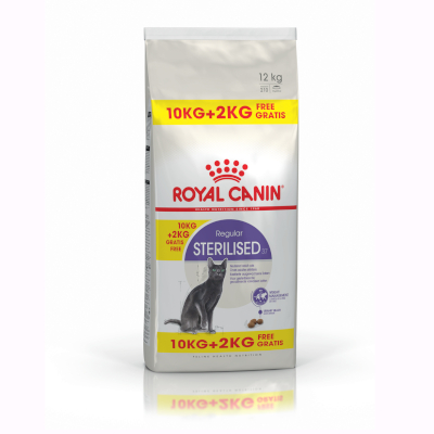 10kg Royal Canin Dry Cat Food + 2kg Free!* - Sterilised 37 Cat (10kg + 2kg Free!)