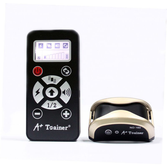 Rechargeable Dog Training Collar, Anti Bark Collar with Automatic Modes, Electric Collar with Manual Control Range 800 Meters-gold
