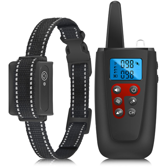 Asupermall - Dog Training Collar with Remote Adjustable Electronic Dog Collar for Large Medium Small Dogs 3 Training Modes(Sound/ Vibration/ Sound +