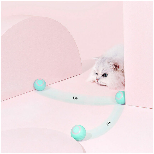 Pet Dog Cat Wicked Smart Balls Automatic Rolling Dog Toy Ball - Flkwoh