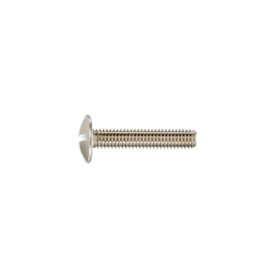 M4X25 Double Slotted Mushroom Head Screw + Nut nf bzp (GR-4- you get 10 - Qualfast