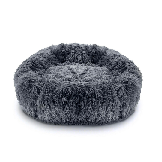 (Dark Grey) Pawamore Soft Calming Anxiety Pet Bed - Medium