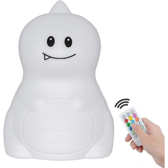 Perle Rare - Baby Night Light, Adjustable Color and Brightness Touch Control Child Night Light, Child Break Resistant with led, Bedroom - Dinosaur