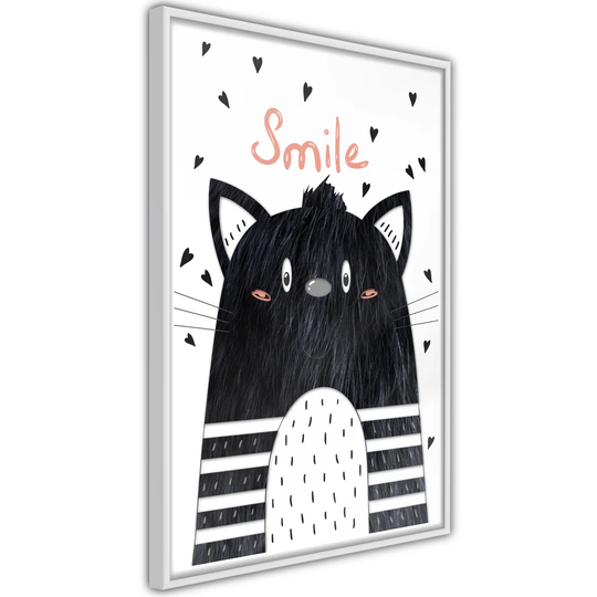 Cheerful Kitten - Picture Frame Graphic Art