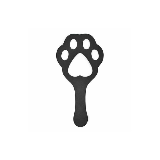 Black Dog Paw Spanking Paddle Pu Leather Bdsm Toy Impact Pet Play Fetish