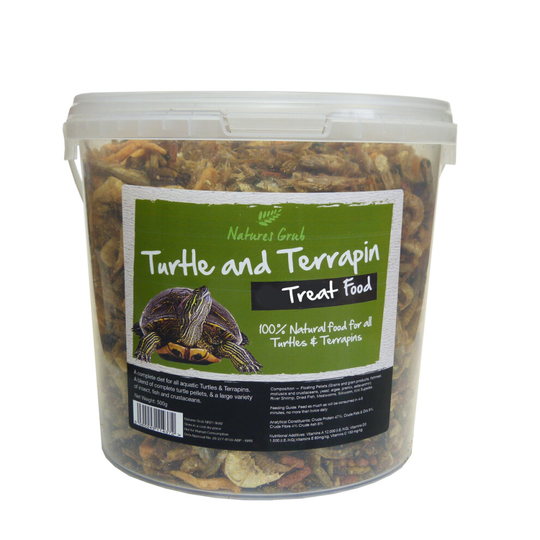 Reptile World Turtle & Terrapin Treat Mix 1ltr - Insect & Crustacean Food Mix