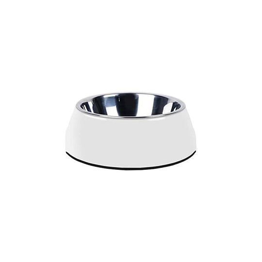 Stainless Steel Pet Bowls Pet Bowl for Dogs and Cats Universal Bowls for Pets and Food 4 Sizes and 7 Colors Available-White M