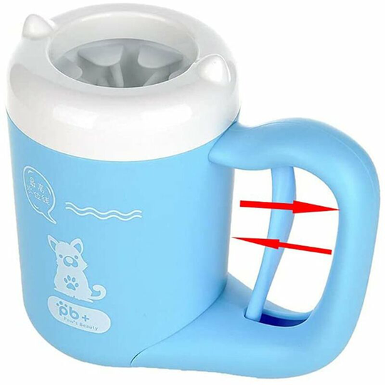 Dog Paw Cleaner Cup Muddy Paw Cleaner for Small Dogs Cats Semi Automatic Portable Foot Washer Pet Paw Cleaner s Blue