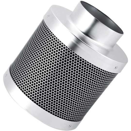 Modou - Stainless Steel Activated Carbon Filter Indoor Grow Carbon Filter Activated Carbon Air Filter Carbon Odor Filter Hydroponic Carbon Filters