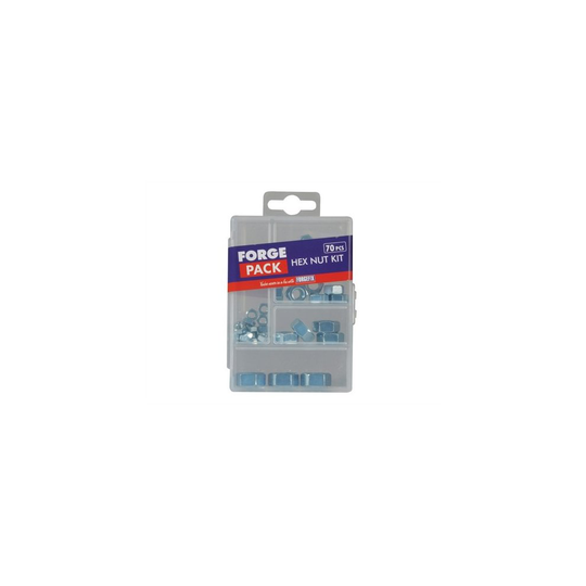 Forge FPNUTSET Hexagon Nut Kit Forge Pack of 70 Piece