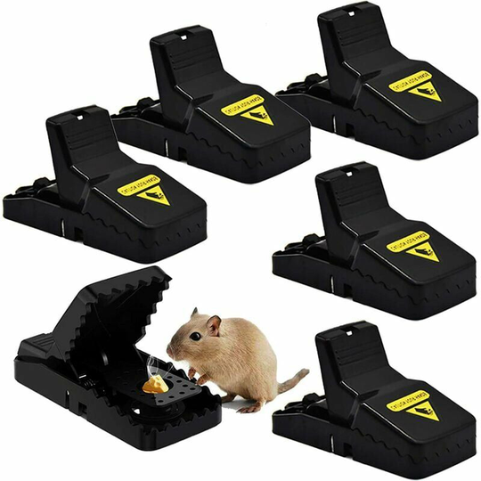Mouse Trap, 6 Pcs Sensitive Reusable Plastic Mouse Trap, for Garden/Kitchen,