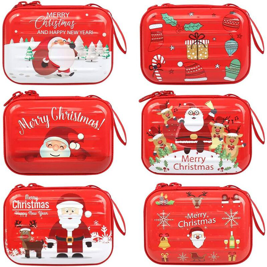 Piece Christmas Candy Boxes, Kids Christmas Purse, Christmas Candy Boxes, Christmas Purse, Christmas Treat Boxes, Earphone Storage Box for Christmas