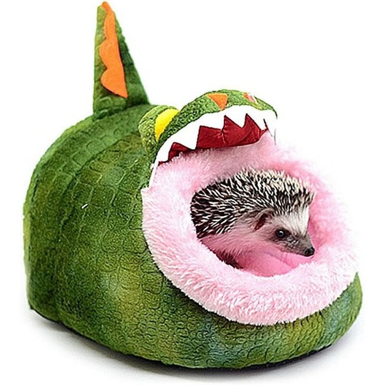 Betterlifegb - Soft Plush Pet Cave Pet Bed with Removable Pad for Hamster Hedgehog Guinea Pig Baby Cat ,BR-Vie(Crocodile, s)