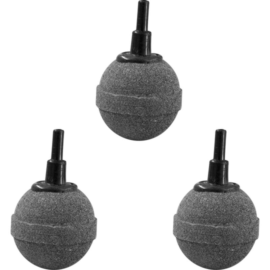 3x Pond Airstone Round 40x40mm Ball Diffuser for Air Pumps - Pisces