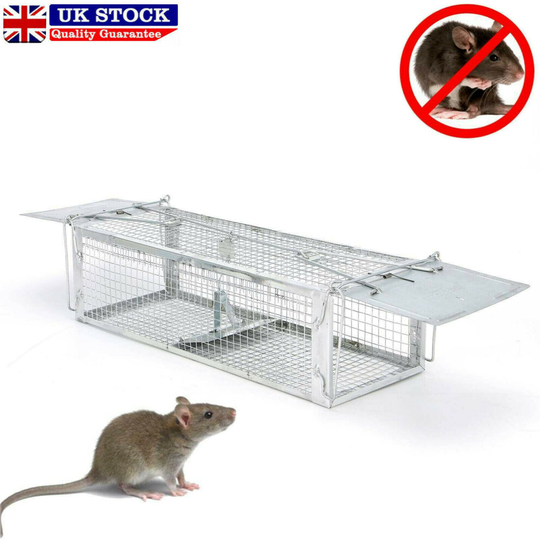 Rat Trap Squirrel Heavy Duty Metal Humane Live Bait Vermin Rodent Cage