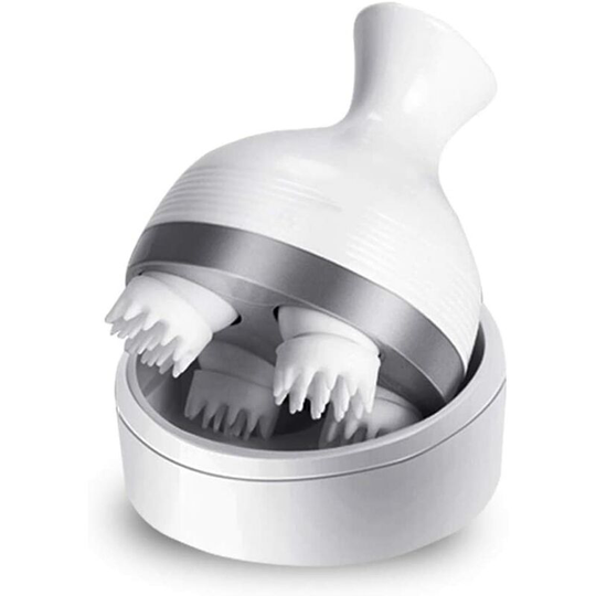 Electric Scalp Massager Manual Head Massager with Deep Kneading Stimulates Hair Growth Stress Relief Full Body Massage for Muscles Back and Shoulder