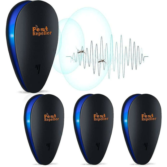 Pest Repeller For Insects, 4 Pack Upgraded Ultrasonic Pest, Insect Repellent
