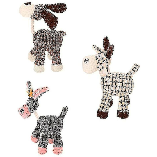 3 Pieces Puppy Chew Toys, Dog Rope Toys for Aggressive Chewers