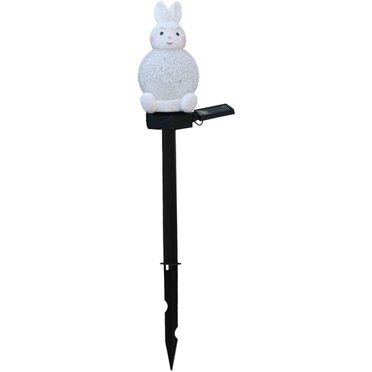 Solar Rabbit Lights Outdoor Decorative Stakes Lights 7-color Changing Light led Landscape Lights Waterproof for Pathway Walkway Lawn Backyard