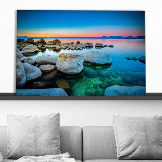 "Blue Waters" Print On Canvas