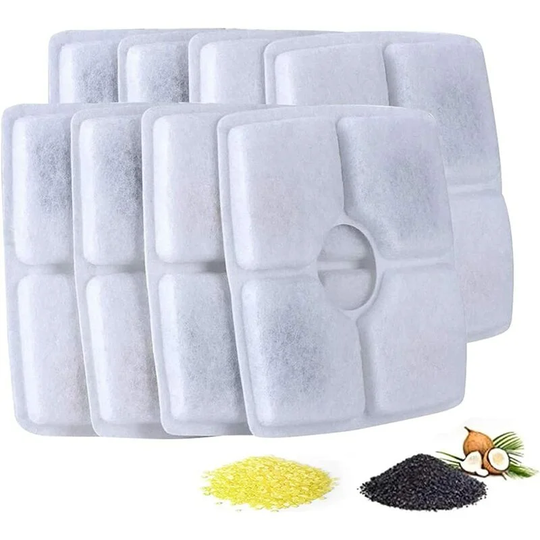 Allxin Filtros de fuente de mascotas de repuesto para fuente de agua automática de 84 oz/2.5 l, dispensador de agua para perro, resina de intercambio