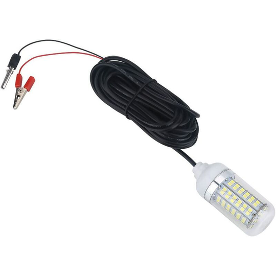 Fishing led Light, 12V Plastic Outdoor led Submersible Underwater Night Fishing Boat Light Fishing Lamp Accessory