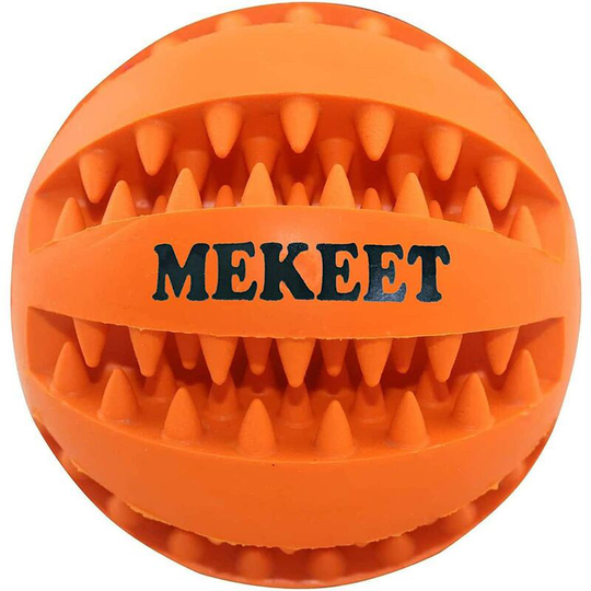 Dog Chew Ball Teeth Cleaning Toy Rubber Ball Cake Toy Non-toxic Bite Resistant Pet Exercise Game Toy Puppy Ball for Small and Medium Dogs