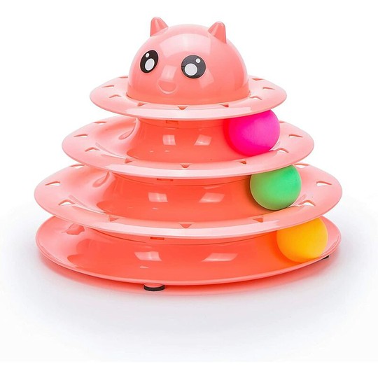 Litzee - Pet Amuser Exercise Roller 3 Level Cat Litter Ball 3