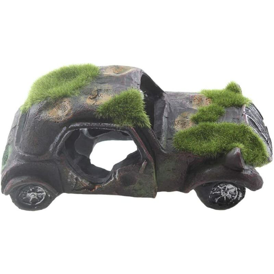 Perle Rare - Car Wreck Fish Tank Decoration with Foam Flocking