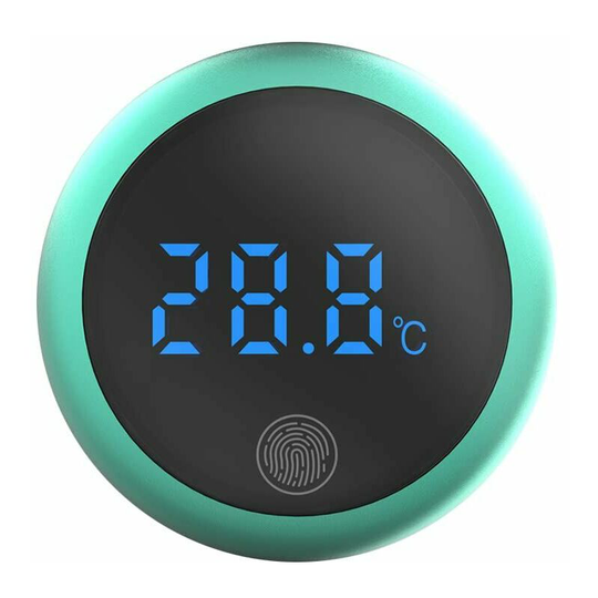Monly - Fish Tank Thermometer Digital Aquarium Water Thermometer Digital Touch Screen led Display Digital Aquarium Thermometer Round Terrarium Fish