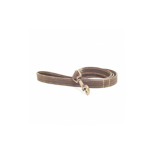 Timberwolf Leather Dog Lead (One Size) (Sable) - Sable - Ancol