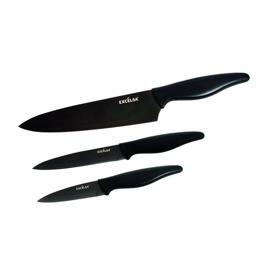 Titanium 3 Piece Assorted Knife Set
