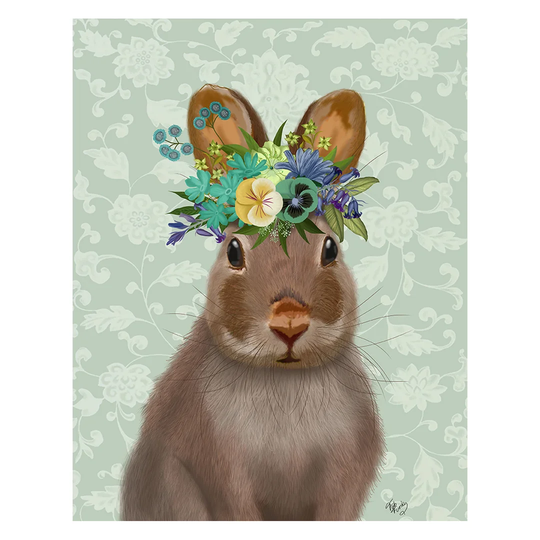Rabbit Bohemian - Unframed Graphic Art Print on Paper