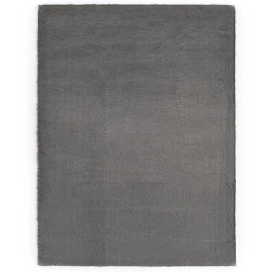 Rug 160x230 cm Faux Rabbit Fur Dark Grey VDTD25389 - Topdeal
