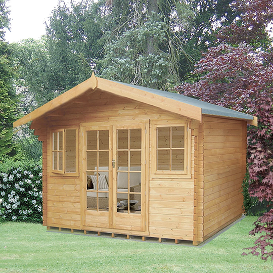 Hertfordshire 16 x 14 Ft. Tongue and Groove Log Cabin