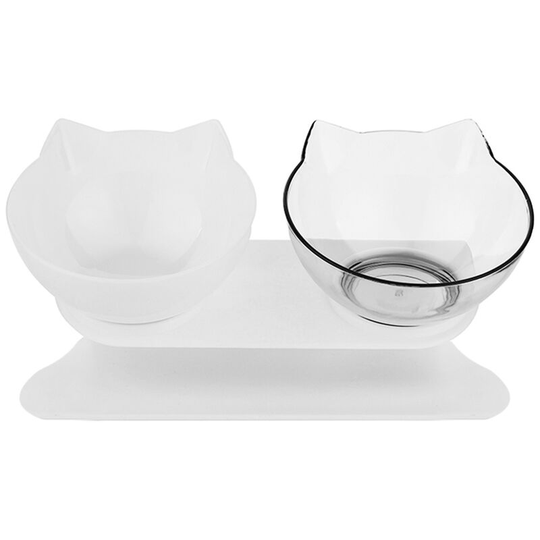 Cats Food Bowl Pet Feeding 15¡ã Tilted Basic Bowl Detachable Food Containers Raised with Stand - 7