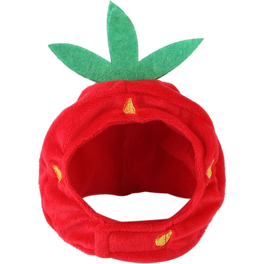 Strawberry Hat Halloween Costume Dog Headwear Pet Puppy Dress Headwear Holiday Decoration Headwear Pet Headwear for Cats