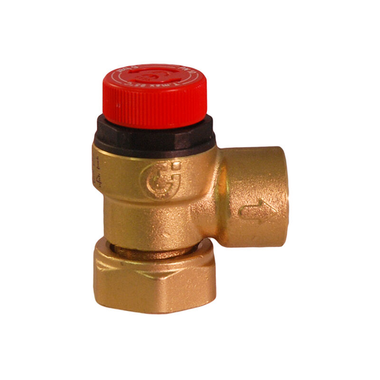6 Bar Pressure Relief Valve 3/4' Loose Nut to 1/2' bsp 311501 - Caleffi