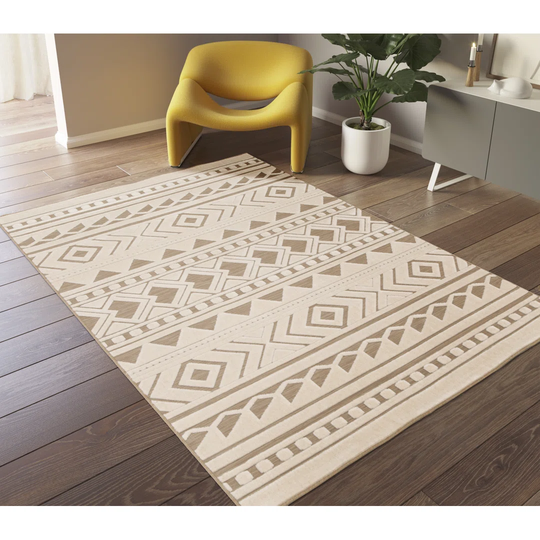 Alaric Machine Woven Beige/Brown Indoor/Outdoor Rug