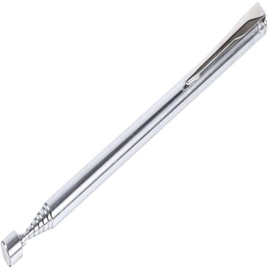 Telescopic Magnetic Pickup Tool Flexible Magnetic Pickup Tool Retractable Pickup Rod Stick with Key Pocket Clip Pliers Screws Nuts Bolts