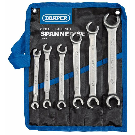 Draper - 17759 - Flare Nut Spanner Set (6 piece)