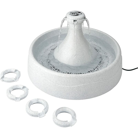 Thsinde - Drinkwell bpa Free 360° Plastic Cat and Dog Water Fountain, 3.8L Pet Water Dispenser, 5 Waterfall Jets, Replaceable Carbon Filter
